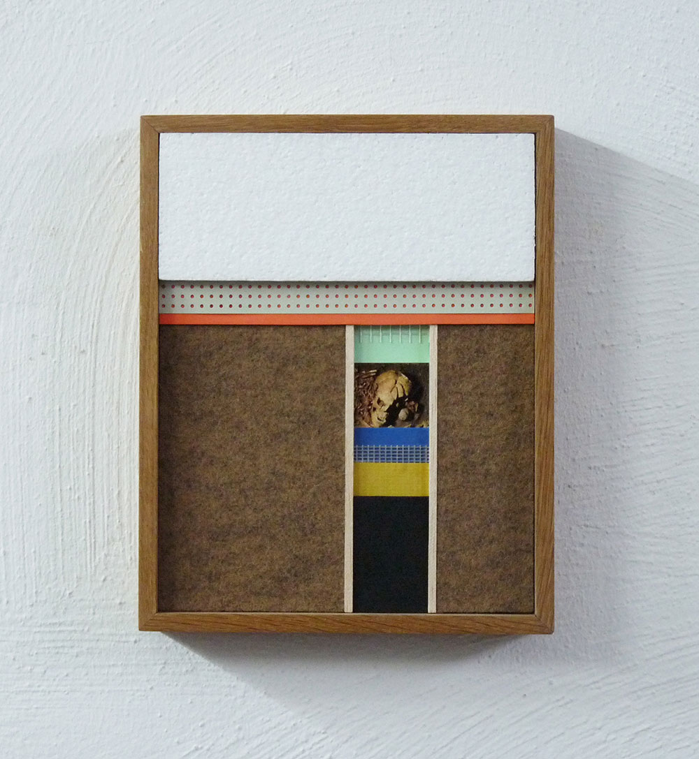 Ohne Titel | Collage | 2017 | 26,5x21,5x4,5 cm | (aus der Serie „Ausgrabungen“)