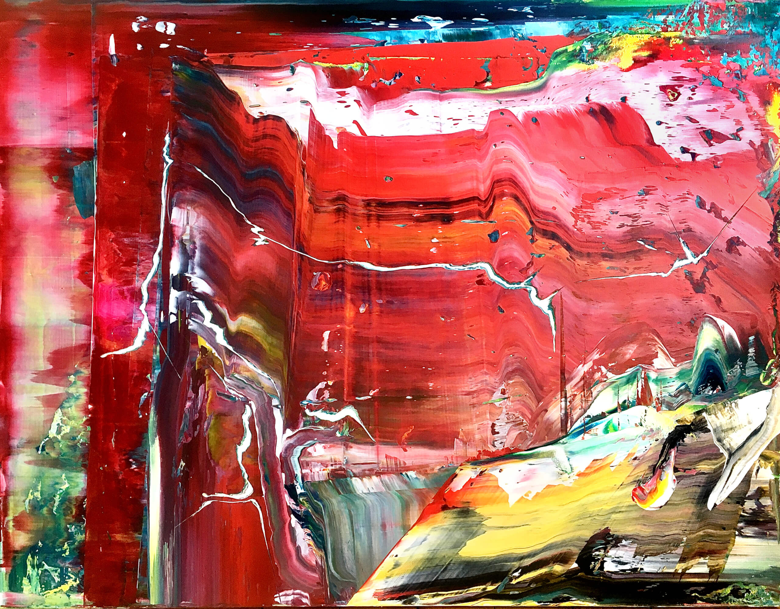 Red Stack | Acryl auf Leinwand | 100x130 cm | 2021