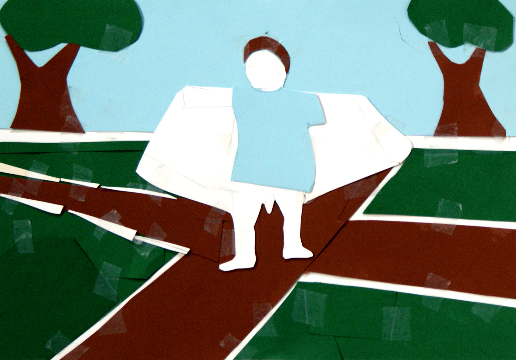 „Der Blaue Engel“ | 20 cm x 30 cm | Collage | 2013