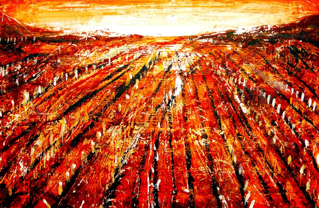 "Tierra Calor" | 2005 | Mischtechnik auf Holz | 45 x 57 cm